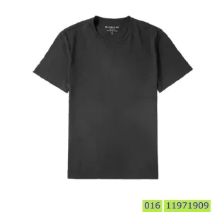 কালো এক কালার গোল গলা জার্সি টি শার্ট পাইকারি