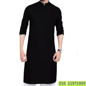 কালো এক কালার পাঞ্জাবি পাইকারি