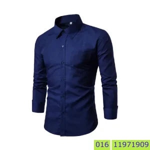 নেভি ব্লু এক কালার শার্ট পাইকারি