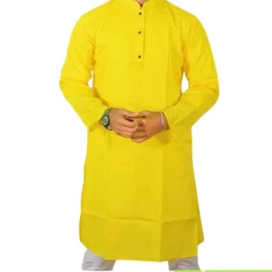 হলুদ এক কালার পাঞ্জাবি পাইকারি